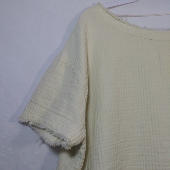 FREE PEOPLE We The Free Womens Tee Sunny Road Stylish Beige Size M - Picture 6 of 13